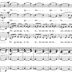 Ave Maris Stella for treble choir